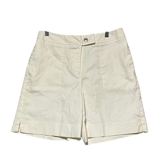 LizGolf Shorts Women's Size 10 White Linen Cotton Blend - Picture 1 of 7